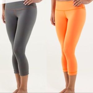 Reversible lululemon crop size 6